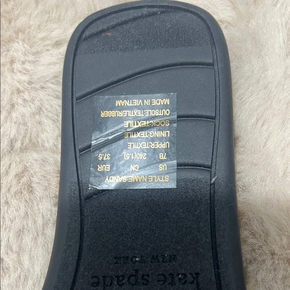 Kate Spade Fuzzy Animal Print Slippers - Picture 5 of 5